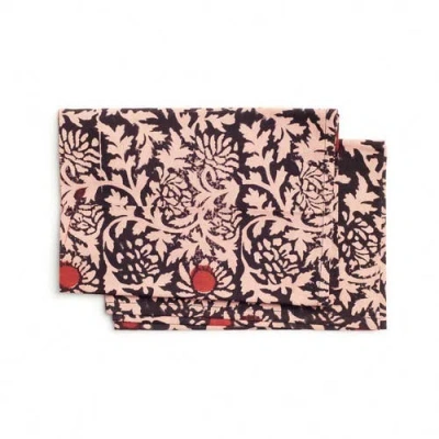 Studio Variously Hummus Floral Wax Block Printe Cotton Table Napkin