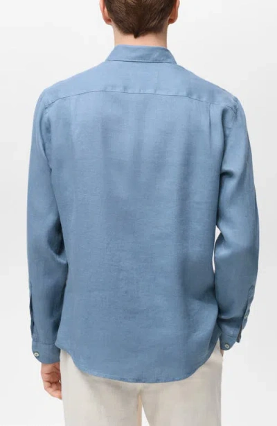 Mango Regular Fit Linen Button-up Shirt