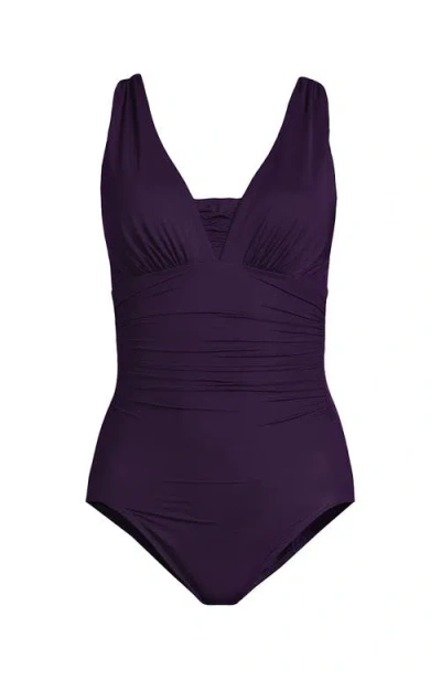 Lands' End Dd-cup Slender Suit Grecian Low Leg One Piece Swimsuit