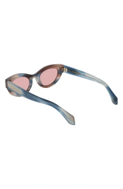 Ferragamo 49mm Small Cat Eye Sunglasses