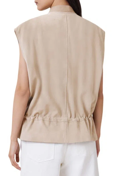 Allsaints Sofi Relaxed Fit Leather Gilet
