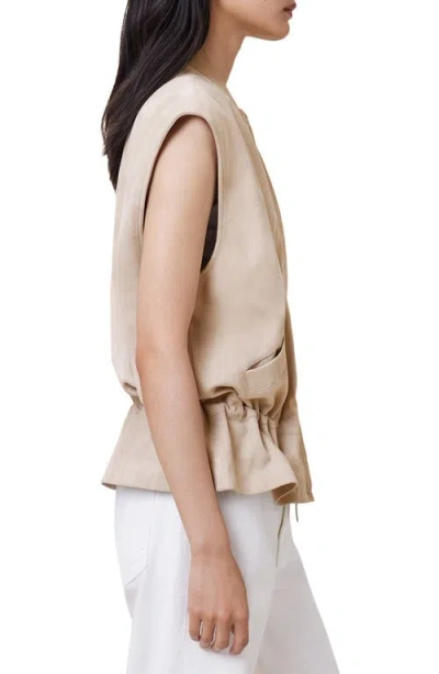 Allsaints Sofi Relaxed Fit Leather Gilet