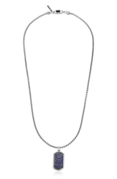 Ettika Lapis Dog Tag Necklace