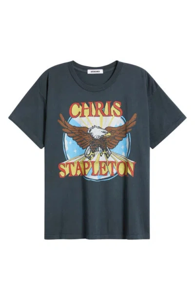Daydreamer Chris Stapleton Eagle Merch Tee In Vintage Black