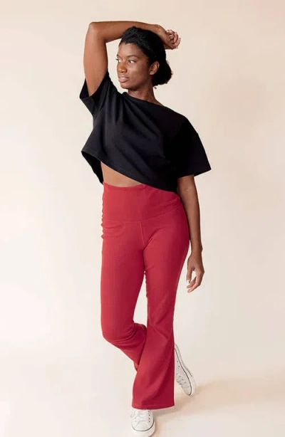 Of An Origin Postpartum, Maternity & Beyond Flex-fit Ribbed Flare Leggings