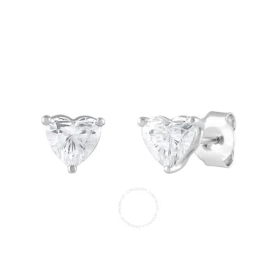 Brilliant Diamond 14kt White Gold 1.00 Carat Lab Grown Diamond Stud Earrings For Women