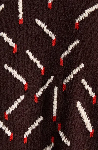 Bottega Veneta Tchsticks Motif Cotton-blend Cardigan In Brown