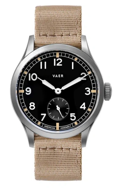 Vaer C5 Dirty Dozen Nylon Strap Watch, 40mm