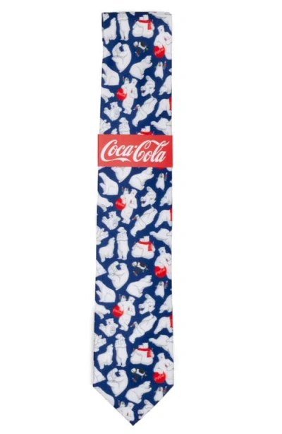 Cufflinks, Inc . Coca-cola® Polar Bear Navy Blue Tie