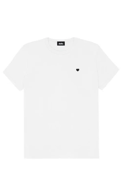 DALIX DALIX WOMENS LIL HEART JERSEY RELAXED TEE 