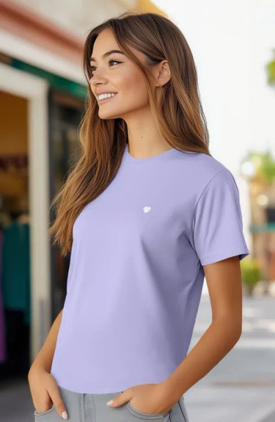 Dalix Womens Lil Heart Jersey Relaxed Tee