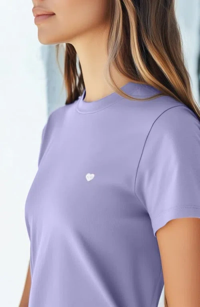 Dalix Womens Lil Heart Jersey Relaxed Tee