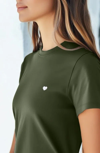 Dalix Womens Lil Heart Jersey Relaxed Tee