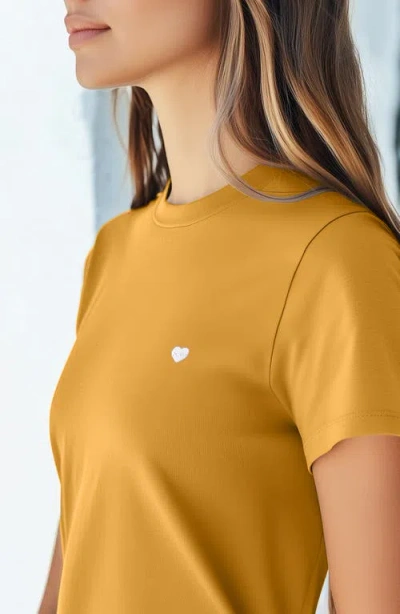 Dalix Womens Lil Heart Jersey Relaxed Tee