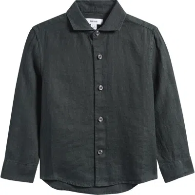 Reiss Kids' Linen Button-up Shirt