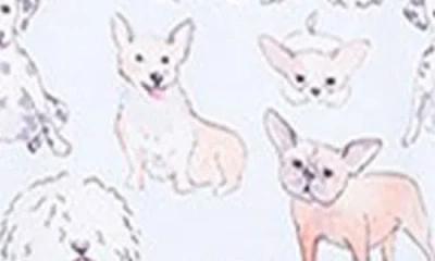 Posh Peanut Gatsby Pup Print Fitted Convertible Footie Pajamas