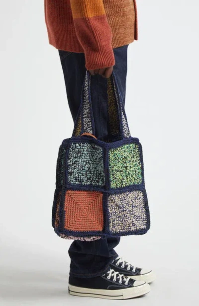 Waste Yarn Project Marie Square One Of A Kind Crochet Tote