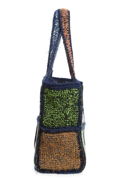 Waste Yarn Project Marie Square One Of A Kind Crochet Tote