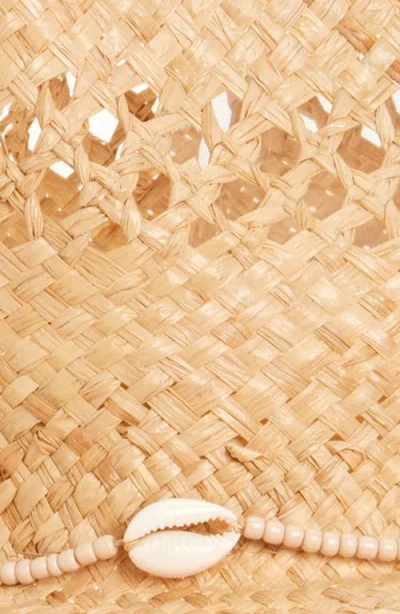 LACK OF COLOR LACK OF COLOR SEASHELLS OPEN WEAVE COWBOY HAT 