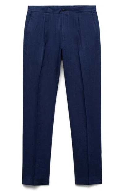 Mango Slarerni Slim Fit Linen Pants