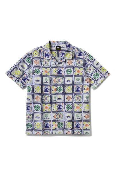 Quiksilver X Pacifico Baja Casual Short Sleeve Cotton & Linen Button-up Shirt