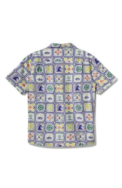 Quiksilver X Pacifico Baja Casual Short Sleeve Cotton & Linen Button-up Shirt