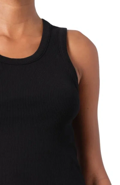 Agolde Shrunken Poppy Tank In Black