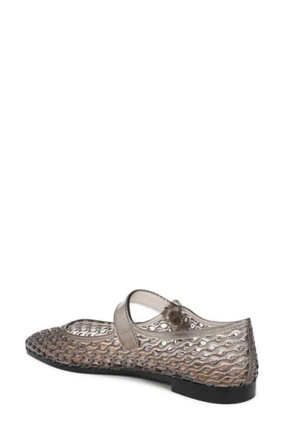 Sam Edelman Michaela Jelly Mary Jane Net-pattern Flats In Transparent