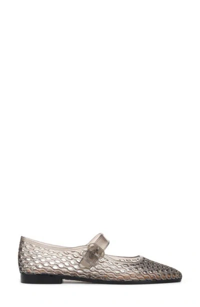 Sam Edelman Michaela Jelly Mary Jane Net-pattern Flats In Transparent