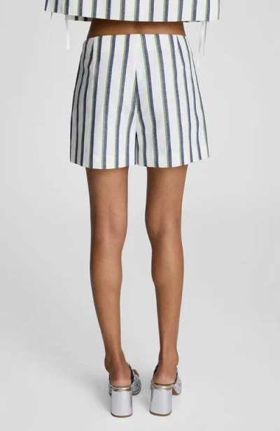 Kenneth Cole Womens Striped Tie Side Tank Top Side Zip Striped Shorts