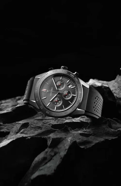 Vincero Rogue Chronograph Silicone Strap Watch, 43mm