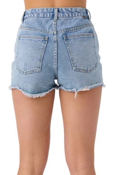 O'neill Lanisa Fray Hem Denim Shorts