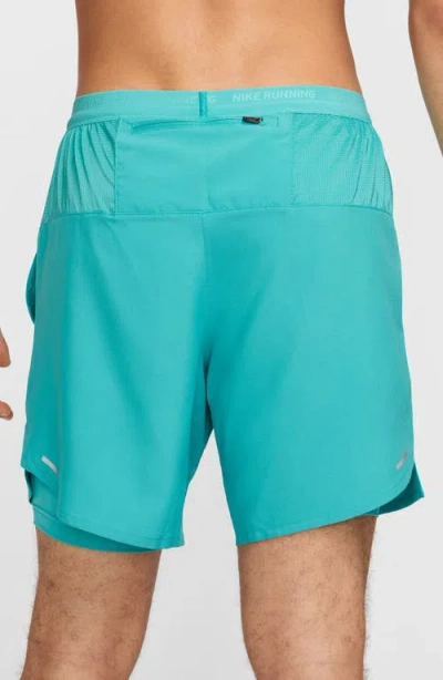 Nike Dri-fit Stride 2-in-1 Running Shorts In Blue