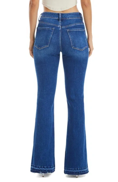 Bayeas Split Hem Mid Rise Flare Jeans