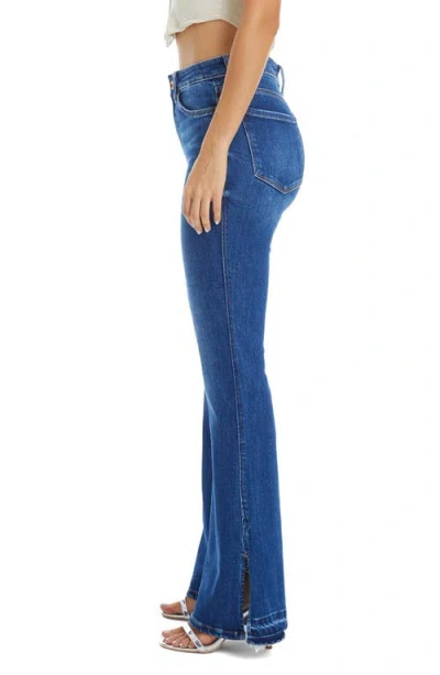 Bayeas Split Hem Mid Rise Flare Jeans