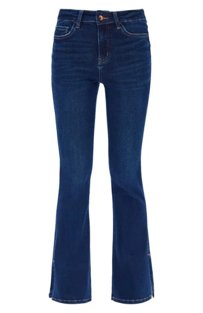 Bayeas Split Hem Mid Rise Flare Jeans