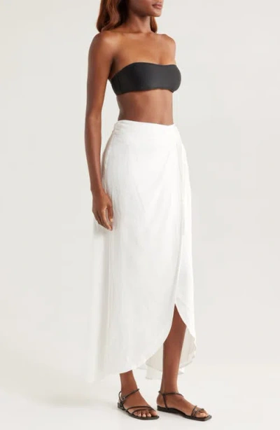 Boamar Lia Line Midi Cover-up Wrap Skirt
