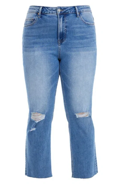 Bayeas Distressed Slim Straight Leg Jeans