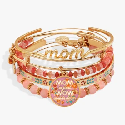 Alex And Ani Mother's Day Floral Bracelet Set Of 5