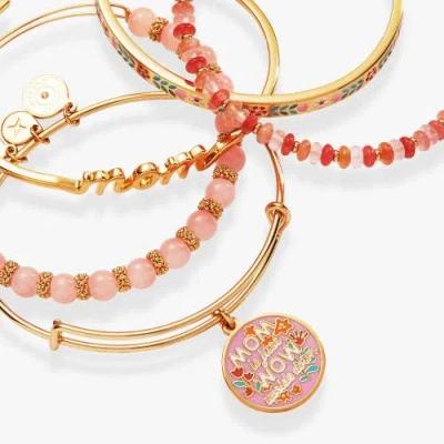 Alex And Ani Mother's Day Floral Bracelet Set Of 5