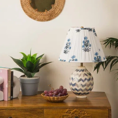 Mela Artisans Azure Blossom Lamp Shade