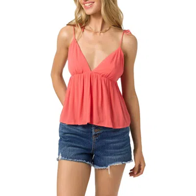 O'neill Blanche Tie Strap Gauze Tank