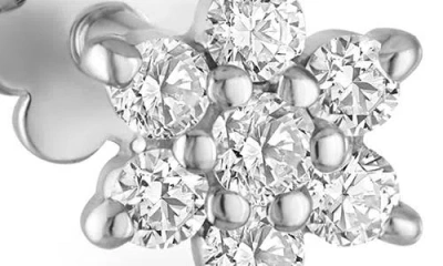 Maria Tash Diamond Flower Threaded Stud Earring
