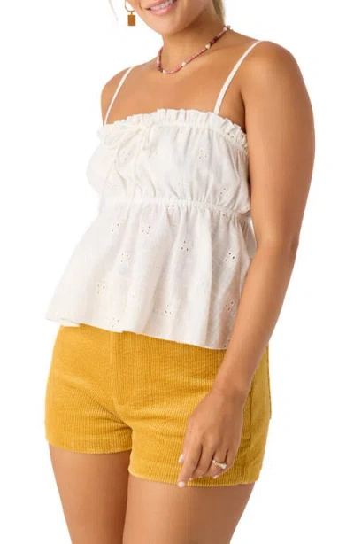 O'neill Alexia Eyelet Cotton Babydoll Camisole
