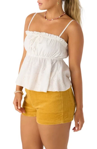 O'neill Alexia Eyelet Cotton Babydoll Camisole