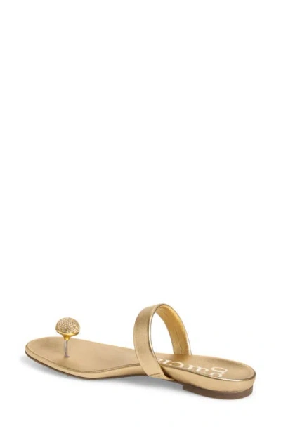 Pedro Garcia Bria Crystal Embellished Flip Flop In Yellow