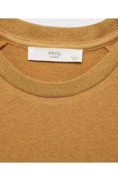 Mango Heather Fleece Cotton Nightgown Ochre