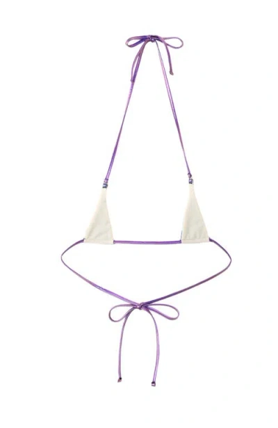 Lechery ® Lustrous Micro Triangle Bikini Top
