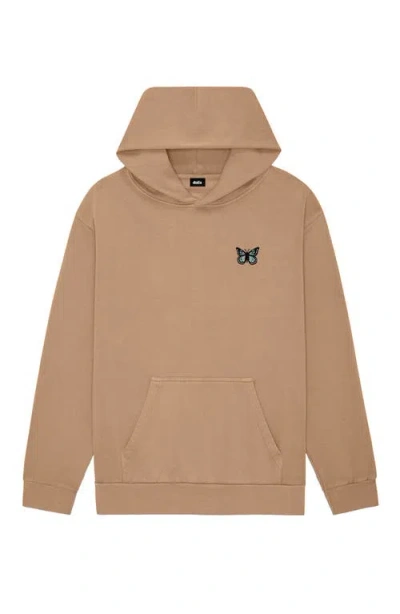 Dalix Womens Butterfly Midweight Fleece Relaxed Hooded Sweatshirt
