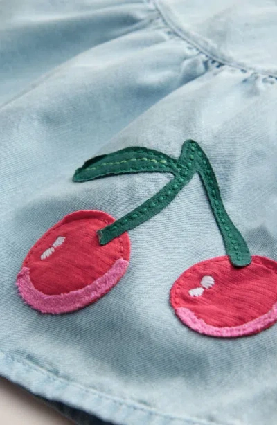 Next Kids' Cherry Appliqué Sleeveless Denim Top & Shorts Set